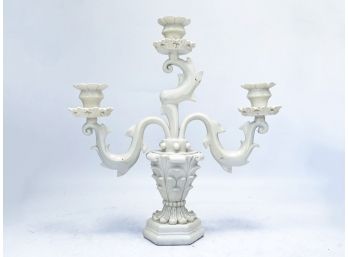 An Art Ceramic Candelabra