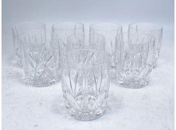 A Set Of 8 Crystal Rocks Glasses