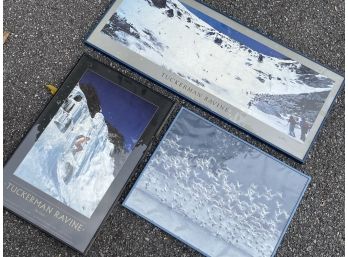 A Trio Of Framed Ski And Winter Prints