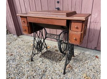 Antique Singer Treadle Sewing Machine Table