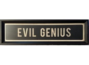 Evil Genius Decorative Wall Hanging