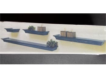 New In Box Floating Wall Shelf Set