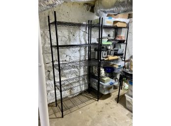 Pair Of 68 Inch Tall Five-shelf Storage Units