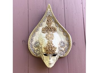 Authentic Venetian Large Carnival Mask By Il Canovaccio