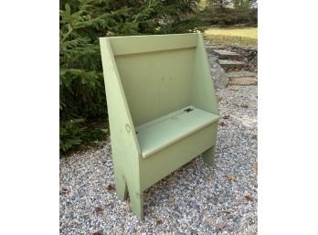 Painted Wooden Storage Bench