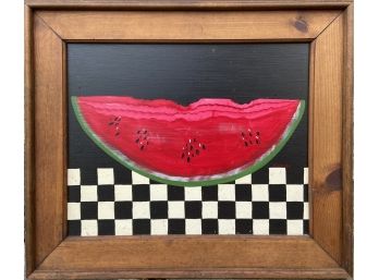 J. Baker Vintage Watermelon Painting