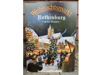 German Weihnachtsmarkt (Night Market) Poster Print