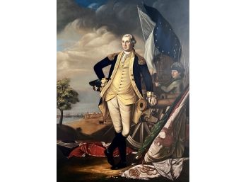 Washington At Princeton 1779 Painting Oversized Stretched Print On Canvase