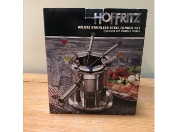 A Hofritz Stainless Steel Fondue Set - New In Box - Never Used