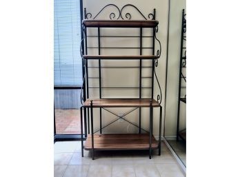 Metal And Wood Bakers Rack - 72'