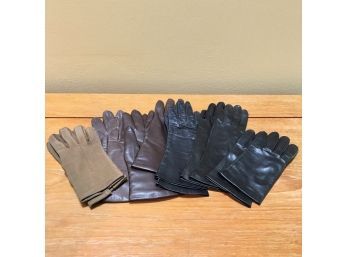 Assorted Women's Leather Gloves - Small - Sz 6.5