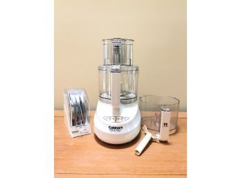 11 Qt Capacity Cuisinart With Extra Bowl And Assorted Blades In Holder