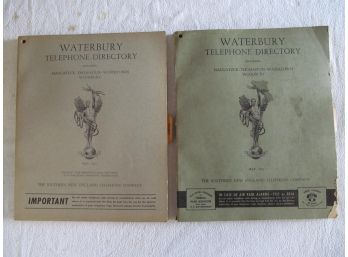 1942 And 1943 Waterbury, CT Telephone Directories
