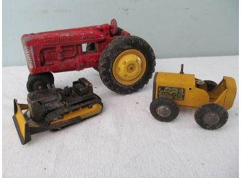Hubley Jr Tractor Tootsie Toy Tractor Lot