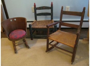 Antique Primitive Toddler Chairs