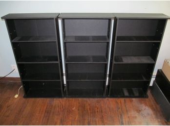 Three 3ft Display Units With Adjustable Shelfs