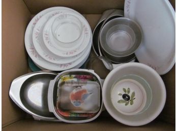 Box Of Assorted Kitchenware