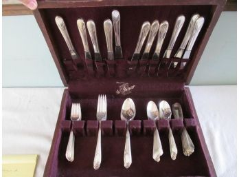 Vintage Roger Bros. Silverplate Lot - Service For 10 With Extras