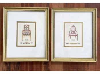 A Pair Of Furniture Catalog Art Prints