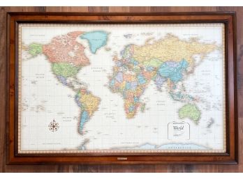 A Framed Travel Map By Frontgate