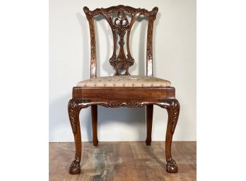 Chippendale Style Claw Foot Side Chair