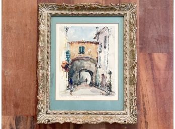 A Vintage European Travel Watercolor