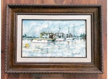 A Vintage Oil On Board By John A. Fernie (?)