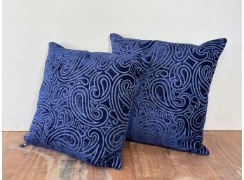 A Pair Of Modern Throw Pillows By Newport