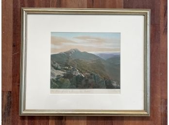 A Hand Colored Print, Signed Sawyer