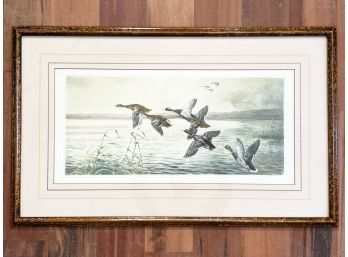 A Waterfowl Lithograph, Signed Liab