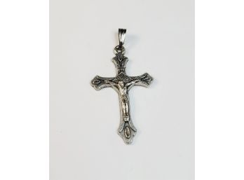 Vintage Sterling Silver Crucifix Pendant