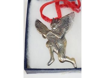 Sterling 1983 US Historical Society Hand & Hammer DeMatteo Angel Gabriel Ornament/Pendant