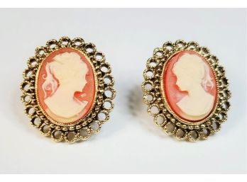 Vintage Cameo Earrings