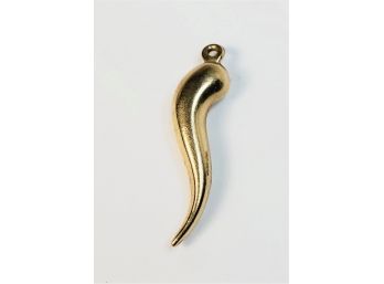 14k Gold Horn Pendant