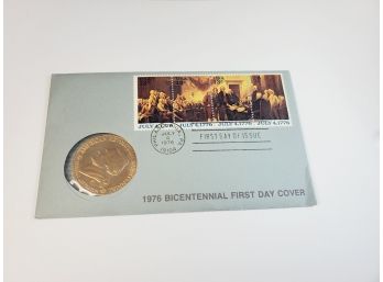 1976 Bicentennial Commemorative Medal First Day Cover