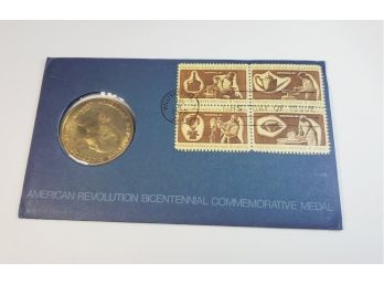 1972 American Revolution Bicentennial Commemorative Medal First Day Cover