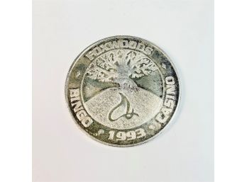 1993 .999 Silver Foxwoods Casino Coin