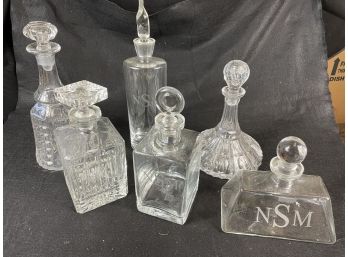 Clear Alcohol Decanters