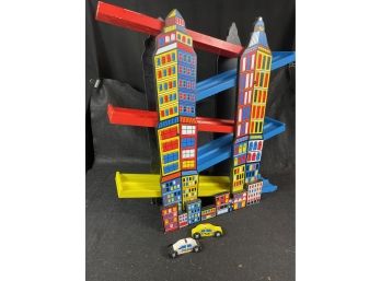 Wooden Car Ramp Toy