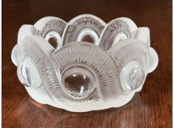 Fabulous Vintage LALIQUE Bowl - GAO Pattern - Excellent Condition - Made In France - VERY Pretty Bowl`