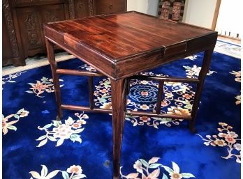 Spectacular Antique Mahjong / Mah Jongg - Table - 4 Drawers - Huanghuali ? Rosewood ? INCREDIBLE Antique Piece