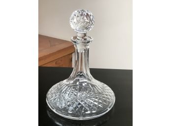 Fabulous $520 WATERFORD Cut Crystal Ships Decanter - Excellent Condition - Beautiful Piece - A CLASSIC !