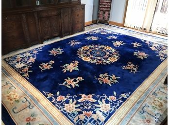Beautiful Very Large Vintage Hand Made Oriental Rug - VERY Tight Weave QUITE LARGE - 15.6 Feet By 12.08 Feet