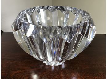 Fabulous Large And Very Substantial Crystal Bowl By ORREFORS - Amazing Piece - Made In Sweden - No Damage