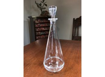 Gorgeous Vintage BACCARAT Crystal Decanter - Tall & Sleek - No Damage - Double Signed - Fantastic Piece !