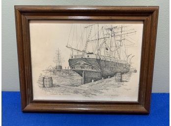 (Charles Morgan) Mystic Seaport Lithograph Nice Piece