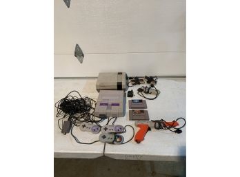 Nintendo Equipment With Games