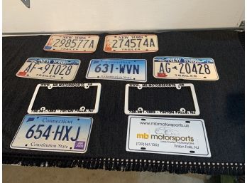 Used License Plates And Brackets