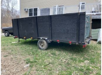 16 Foot Small Car Trailer, Removable Sides,Great Shape