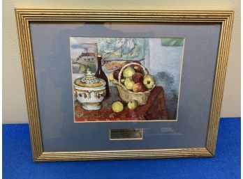 Well Listed Artist (Paul Cezanne) Still Life Professionally Matted